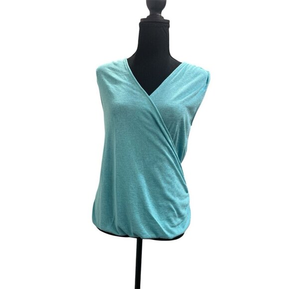 Athleta Breezy Wrap Tank Teal Active women's size small - Picture 1 of 8
